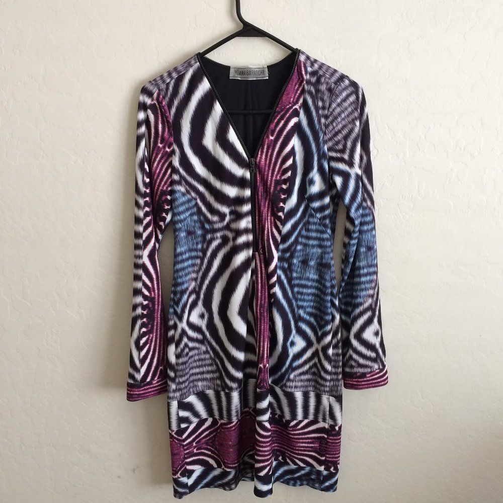 Yoana Baraschi Striped Long Sleeve Dress